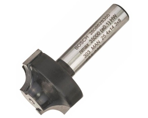 Фреза Bosch Professional профільна E, Std, S8, R6.3, D25.4, L14 (2.608.628.355)