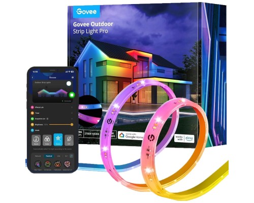 Світлодіодна стрічка Govee H70A1 Phantasy Outdoor LED, 10.0m, RGBICWW, WI-FI/Bluetooth, white (H70A13D1)