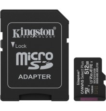 Карта пам'яті Kingston 512GB microSDXC class 10 UHS-I U3 V30 A1 Canvas Select Plus (SDCS3/512GB)