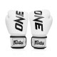 Боксерські рукавички Fairtex BGV1-ONE (натуральна шкіра) White 10 унцій (бинти в комплекті) (BGV1-ONE_10oz_White)