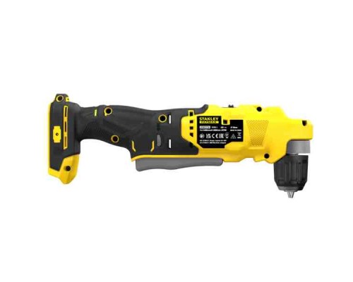 Дриль Stanley кутова FATMAX® V20, Li-lon 18V, 45 Нм, 0-600/1900 об/хв (без АКБ та ЗП) (SFMCD750B)