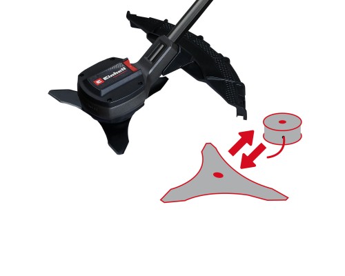 Тример садовий Einhell GP-BC 36/430 Li BL - Solo 36V,(18V+18V) 5200об/хв, 7.25кг (без АКБ та ЗП) (3411340)