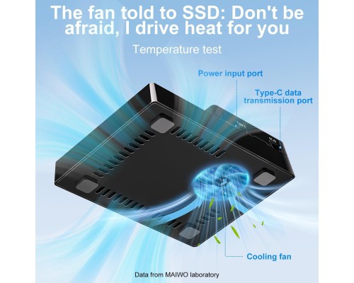 Док-станція для накопичувачів Maiwo 4*NVMe M.2 SSD Key M/B+M to USB4.0 USB-C 40Gbps (K3015P4)