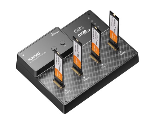 Док-станція для накопичувачів Maiwo 4*NVMe M.2 SSD Key M/B+M to USB4.0 USB-C 40Gbps (K3015P4)
