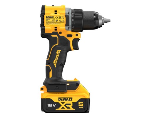 Шуруповерт DeWALT XR Li-Ion 18V, 2x5Ah, 74 Нм, 0-450/0-1650 об/хв, 1.12 кг, TSTAK (DCD794P2T)