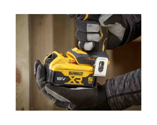 Шуруповерт DeWALT XR Li-Ion 18V, 2x5Ah, 74 Нм, 0-450/0-1650 об/хв, 1.12 кг, TSTAK (DCD794P2T)