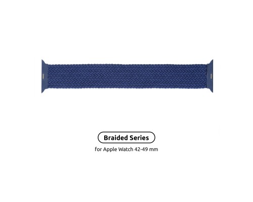 Ремінець до смарт-годинника Armorstandart Braided Solo Loop для Apple Watch 49/46/45/44/42 (Series 1-3) Atlantic Blue Size 6 (148 mm) (ARM58078)
