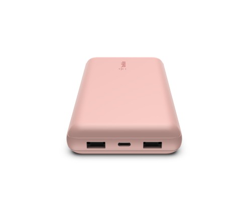 Батарея універсальна Belkin 20000mAh 15W, Dual USB-A, USB-C Rose Gold (BPB012BTRG)
