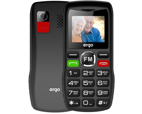 Мобільний телефон Ergo R182 Black