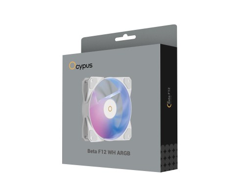 Кулер до корпусу OCYPUS BETA F12 WH ARGB (BETA-F12-WH1AM00X-GL)