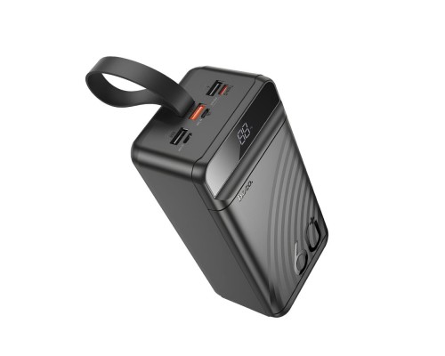 Батарея універсальна HOCO 60000mAh Element PD/20W, QC/22.5W, LED Lamp, Black (J123C / 714736)