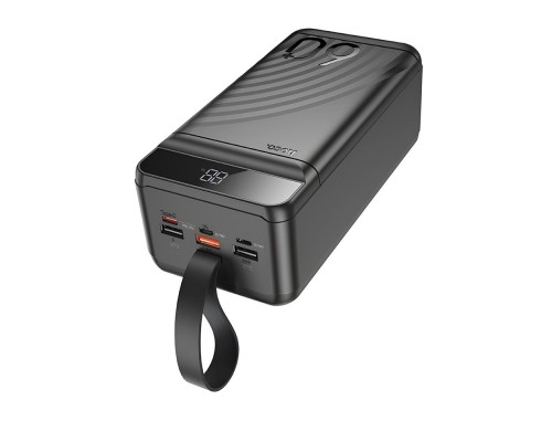 Батарея універсальна HOCO 60000mAh Element PD/20W, QC/22.5W, LED Lamp, Black (J123C / 714736)