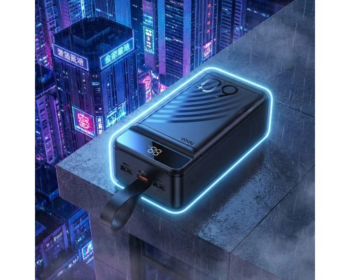 Батарея універсальна HOCO 60000mAh Element PD/20W, QC/22.5W, LED Lamp, Black (J123C / 714736)