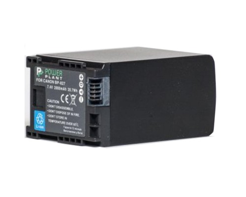 Акумулятор до фото/відео PowerPlant Canon BP-827 Chip (DV00DV1262) 