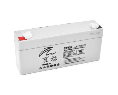 Батарея до ДБЖ Ritar AGM RT632, 6V-3.2Ah (RT632) 