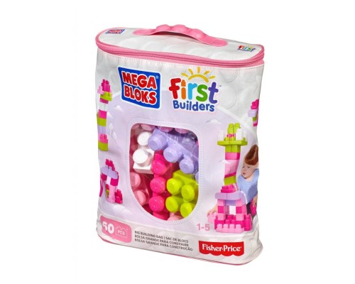 Конструктор Mega Bloks рожевий у мішку 60 деталей (DCH54) Конструктор Mega Bloks рожевий у мішку 60 деталей (DCH54)