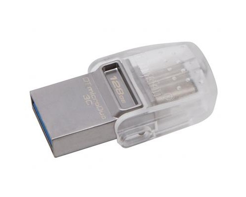 USB флеш накопичувач Kingston 128GB DataTraveler microDuo 3C USB 3.0/Type C (DTDUO3C/128GB)