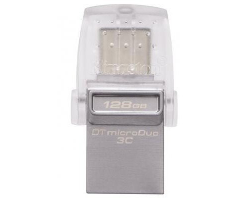 USB флеш накопичувач Kingston 128GB DataTraveler microDuo 3C USB 3.0/Type C (DTDUO3C/128GB)