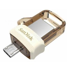 USB флеш накопичувач SanDisk 32GB Ultra Dual Drive m3.0 White-Gold USB 3.0/OTG (SDDD3-032G-G46GW)