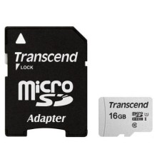Карта пам'яті Transcend 16GB microSDHC class 10 UHS-I U1 (TS16GUSD300S-A)