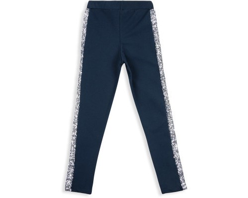 Лосини дитячі Breeze с лампасами из пайеток (11529-152G-blue)