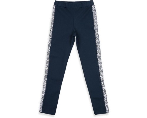 Лосини дитячі Breeze с лампасами из пайеток (11529-152G-blue)