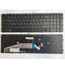 Клавіатура ноутбука HP ProBook 450/455/470 G3, 650 G2 черная с черной, с трекп,с по (A46074)
