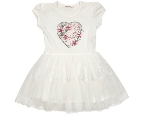 Плаття дитяче Breeze з серцем (14104-104G-cream)