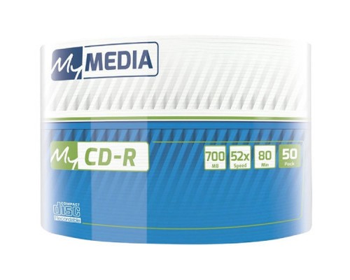 Диск CD MyMedia CD-R 700Mb 52x MATT SILVER Wrap 50 (69201)