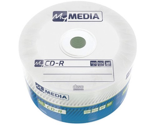 Диск CD MyMedia CD-R 700Mb 52x MATT SILVER Wrap 50 (69201)
