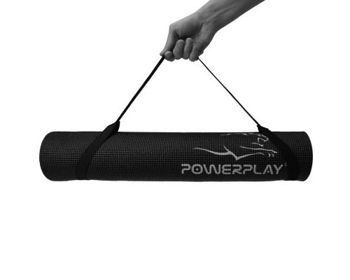Килимок для фітнесу PowerPlay 4010 173 x 61 x 0.6 см Black (PP_4010_Black_(173*0,6))