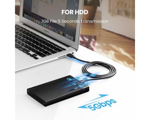 Дата кабель USB 3.0 AM to Type-C 1.0m US184 Black Ugreen (20882)