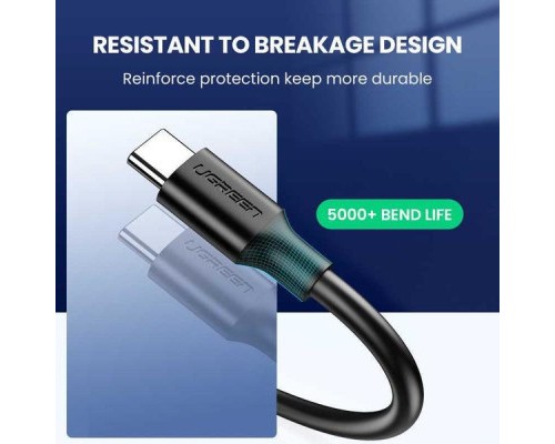 Дата кабель USB 3.0 AM to Type-C 1.0m US184 Black Ugreen (20882)
