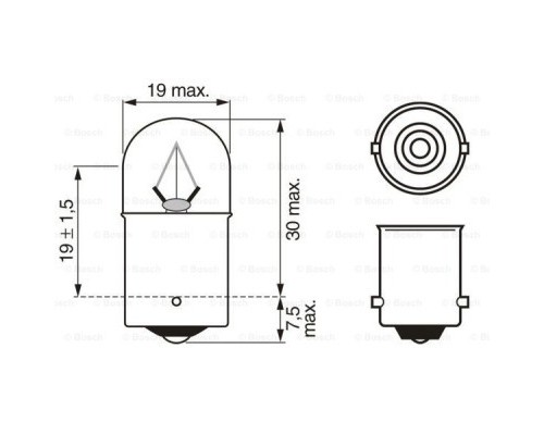 Автолампа Bosch 5W (1 987 302 510)