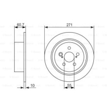 Гальмівний диск Bosch 0 986 479 613