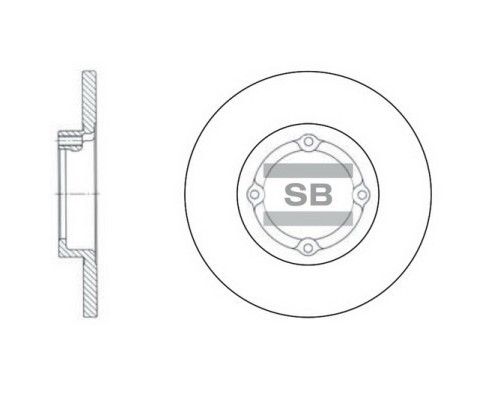 Гальмівний диск HI-Q SD3010
