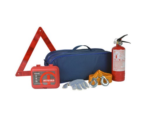 Набір техдопомоги Poputchik автомобіліста універсальний 1 синій (01-016-У)