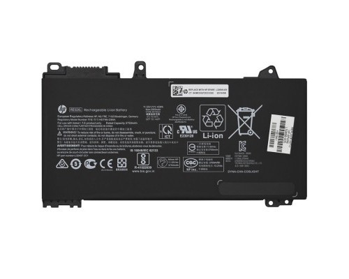 Акумулятор до ноутбука HP ProBook 450 G6 RE03XL, 45Wh (3900mAh), 3cell, 11.55V, Li-ion (A47551) 