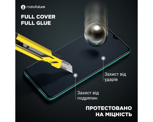 Скло захисне MakeFuture Apple iPhone 13 Pro Max Full Cover Full Glue (MGF-AI13PM)
