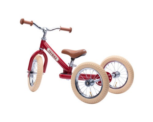 Біговел Trybike триколісний балансуючий рубіновий (TBS-2-RED-VIN+TBS-100-TKV)
