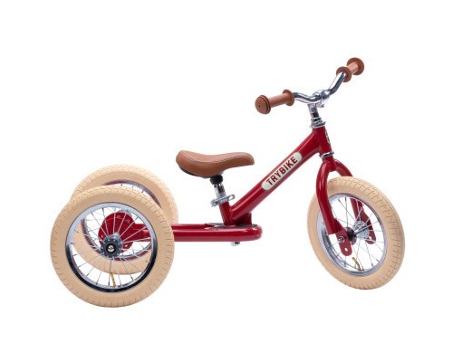 Біговел Trybike триколісний балансуючий рубіновий (TBS-2-RED-VIN+TBS-100-TKV)
