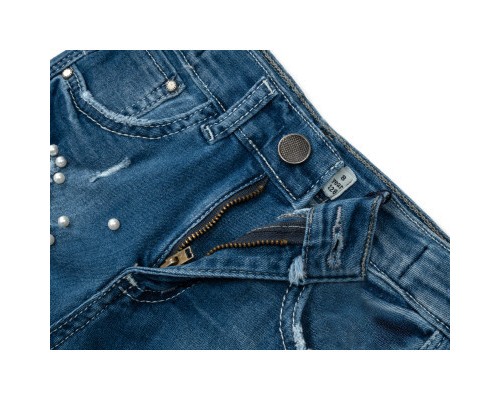 Шорти дитячі Breeze джинсові з перлинками (20164-140G-blue)