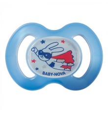 Пустушка Baby-Nova Superhero нічна 0-6 міс. блакитна (3962479)