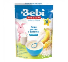 Дитяча каша Bebi Premium молочна Рисова з бананом +6 міс. 200 г (8606019654276)