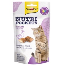 Ласощі для котів GimCat Nutri Pockets Качка + Мультивітамін 60 г (4002064419220/4002064419312)