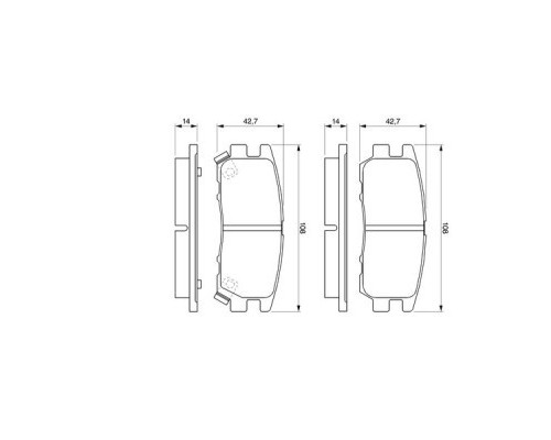 Гальмівні колодки Bosch 0 986 461 768