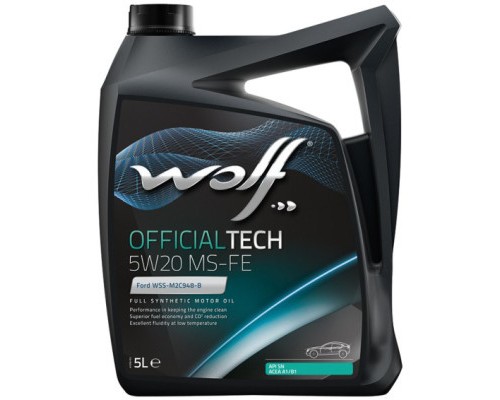 Моторна олива Wolf OFFICIALTECH 5W20 MS-FE 4л (8320187)