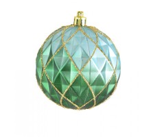 Ялинкова іграшка YES! Fun Полігональний, зелений 8 см (972956)