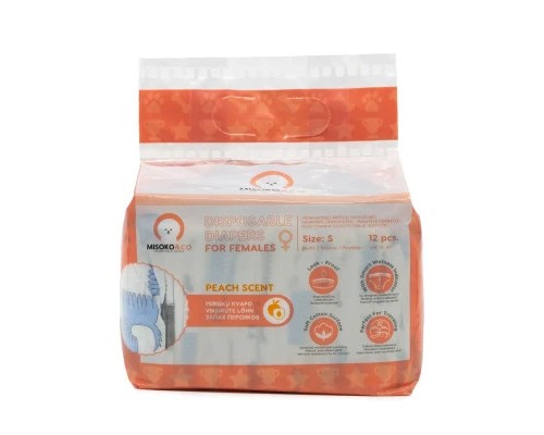 Підгузки для тварин MISOKO&CO для собак-сук з індикатором вологості S (SHAMSK63052)
