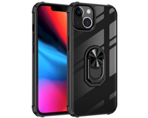 Чохол до мобільного телефона Drobak Magnetic Ring Case with Airbag Apple iPhone 11 Pro Max Black (707015)